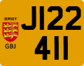 License plate of Jersey, Regular plates (J123456)