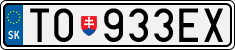 License plate of Slovakia, Cars