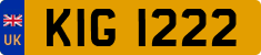 License plate of the United Kingdom, Northern Ireland (1966)