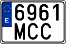 License plates of Spain, Ordinary (2000)
