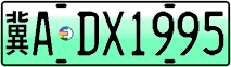 License plate of China, Electric vehicles