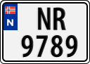 License plate of Norway, Trailers, motorcycles, special vehicles