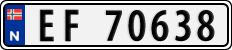License plate of Norway, Cars