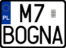 License plates of Poland, Vanity Plates