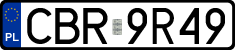 License plates of Poland, Regular car plates