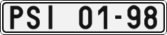 License plate of the Czech Republic, Cars (1960)