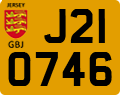 License plate of Jersey, Regular plates (J123456)