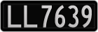 License plate of New Zealand, AB1(234)