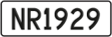 License plate of New Zealand, AB1(234)