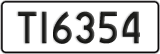 License plate of New Zealand, AB1(234)