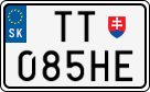 License plate of Slovakia, Motorcycles