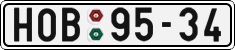 License plate of the Czech Republic, Cars (1960)