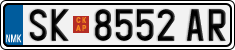 License plate of North Macedonia, Regular plates (2012)