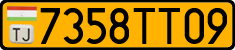 License plate of Tajikistan, Public transport (2009)