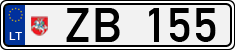 License plate of Lithuania, Trailers