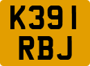 License plate of the United Kingdom, 1983 year system