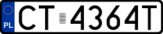 License plates of Poland, Regular car plates