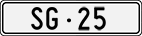 License plate of Switzerland, Cars