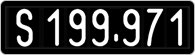 License plate of Austria, 1947 year system