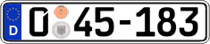 German license plate, Diplomatic