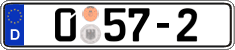 German license plate, Diplomatic