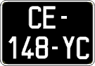 French license plate, SIV (oldtimers)
