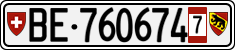 License plate of Switzerland, Provisional
