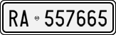 License plate of Italy, Cars (1927 year series)