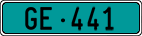 License plate of Switzerland, Agricultural vehicles (green)