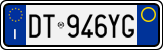 License plate of Italy, Cars (1994 year series)
