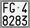License plate of Italy, Motorcycles (1927 year series)
