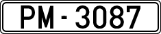 License plates of Spain, 1900 year series