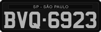 License plate of Brazil, Oldtimers (1990)