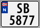 License plate of Norway, Trailers, motorcycles, special vehicles