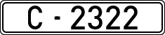 License plates of Spain, 1900 year series