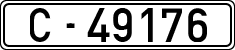 License plates of Spain, 1900 year series
