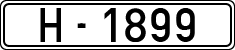 License plates of Spain, 1900 year series