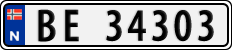License plate of Norway, Cars