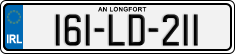 License plate of Ireland, Regular plates
