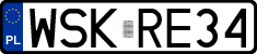 License plates of Poland, Regular car plates