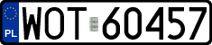License plates of Poland, Regular car plates