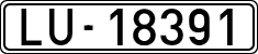 License plates of Spain, 1900 year series