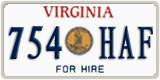 Virginia, Great Seal (123 HAB / For Hire)
