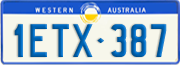 Western Australia, Regular plates