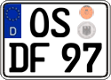 German license plate, Regular plates