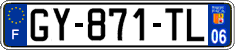 French license plate, SIV (ordinary)