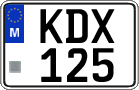 License plate of Malta, Regular plates (ABC 123)