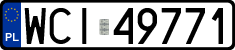 License plates of Poland, Regular car plates