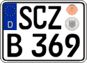 German license plate, Regular plates