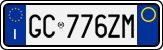 License plate of Italy, Cars (1994 year series)